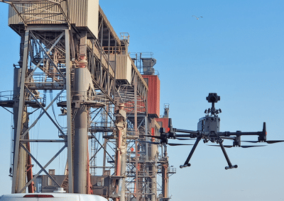 3D drone inspectie industrieel complex Europoort